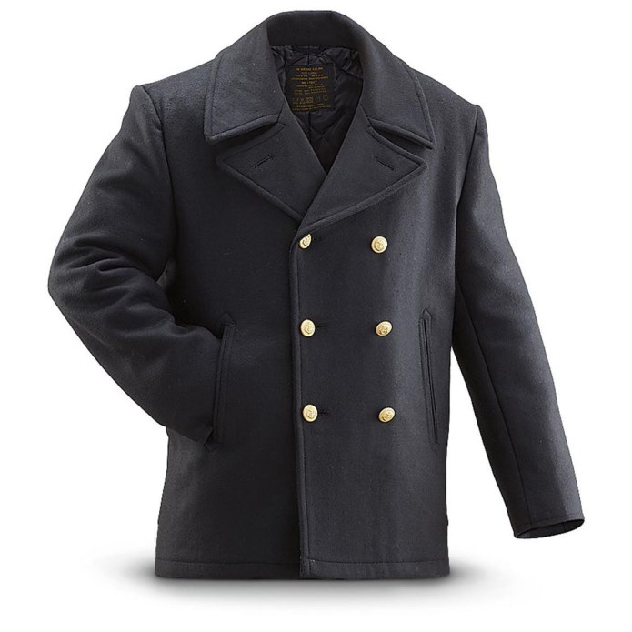 Бушлат шерсть Schott Classic Melton Wool Navy Pea Coat 740 Black