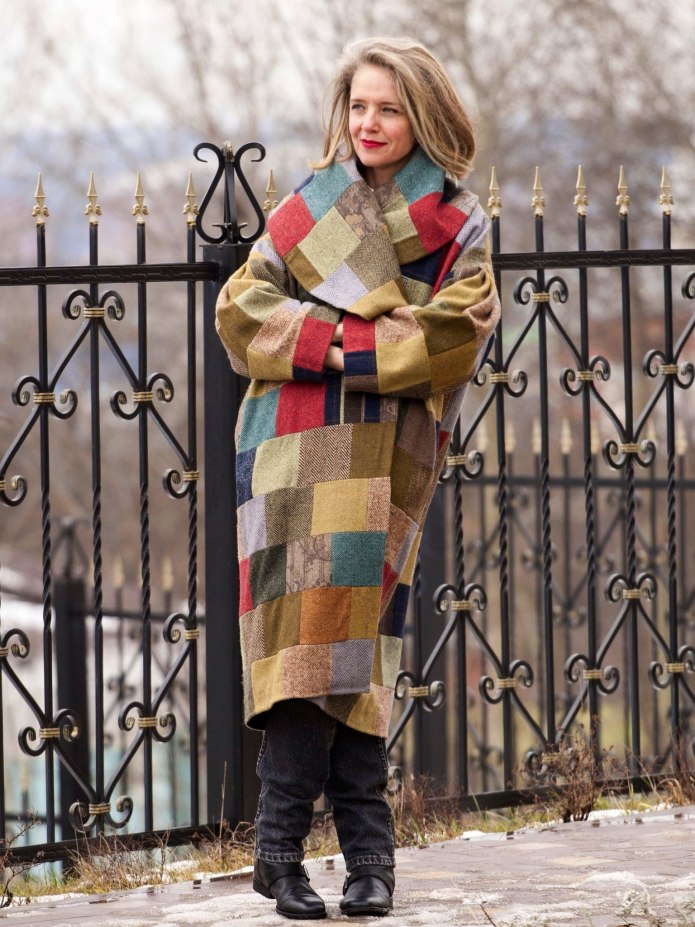 Пальто пэчворк Desigual