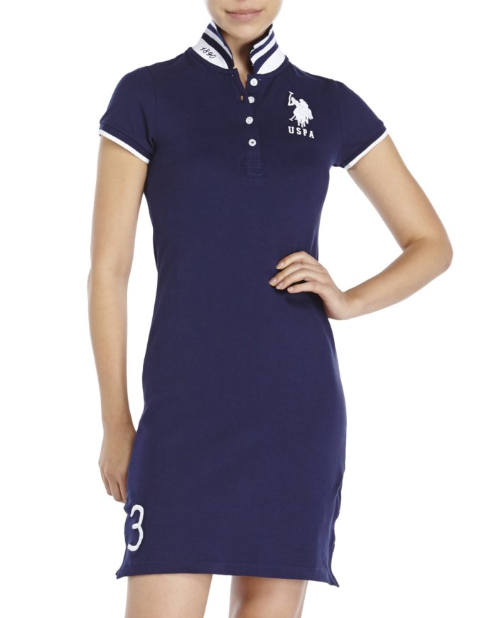 Поло us Polo Assn синее женское