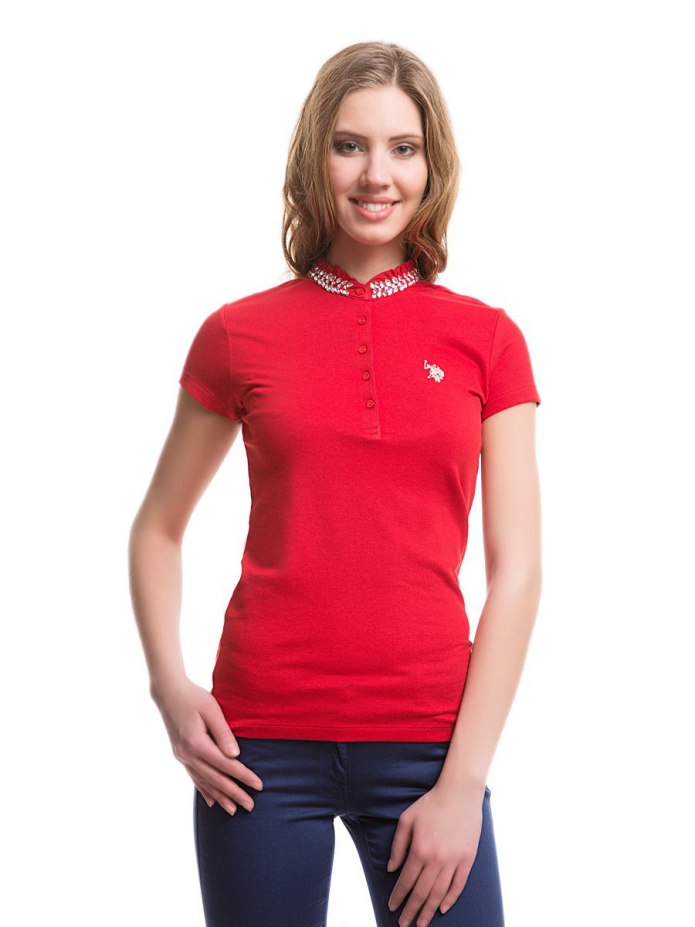 Рубашка u.s. Polo Assn. Женская голубая