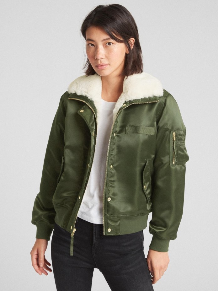 Alpha industries Polar Hooded Bomber Jacket with Faux fur Hood