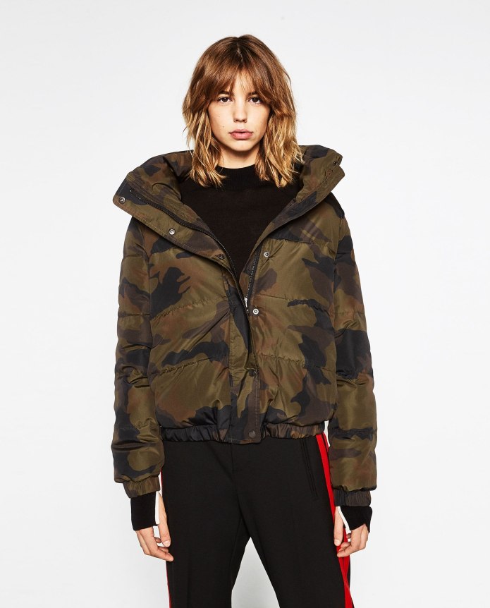 Cropped Padded Levis Jacket Green women