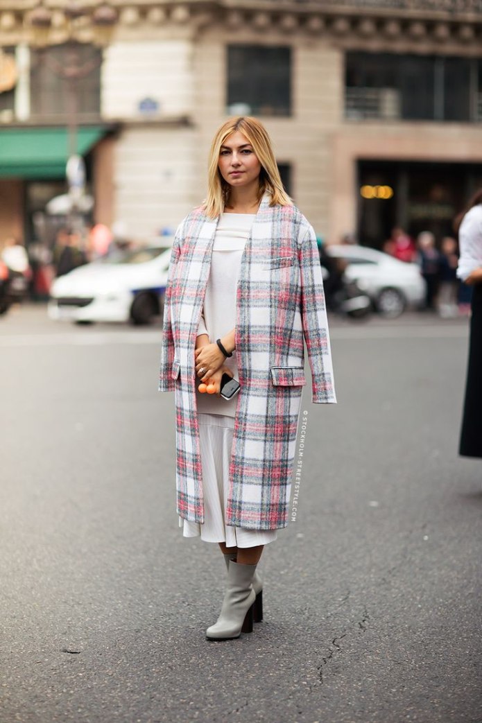 Burberry клетка Street Style 2019