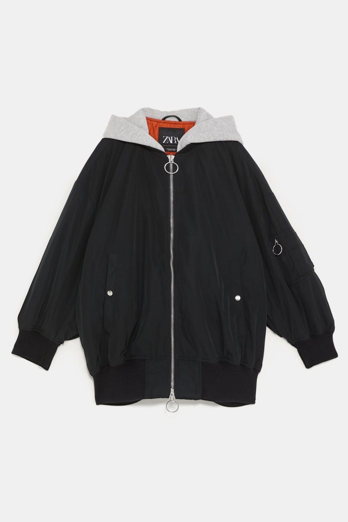Hooded Color Block Corduroy Jacket