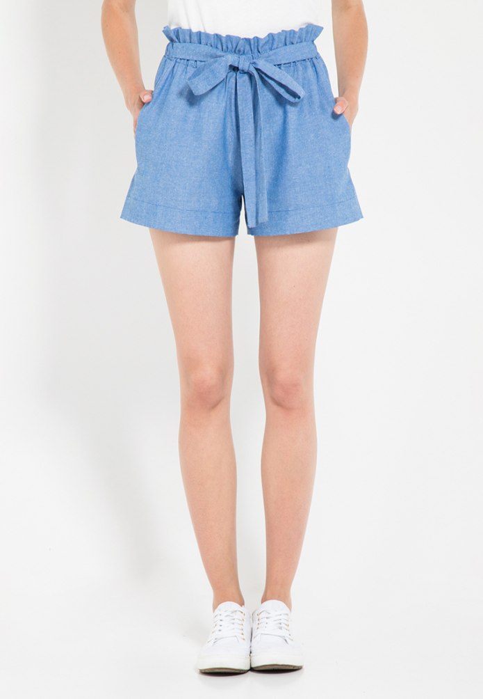 Голубые шорты женские h&m 822170