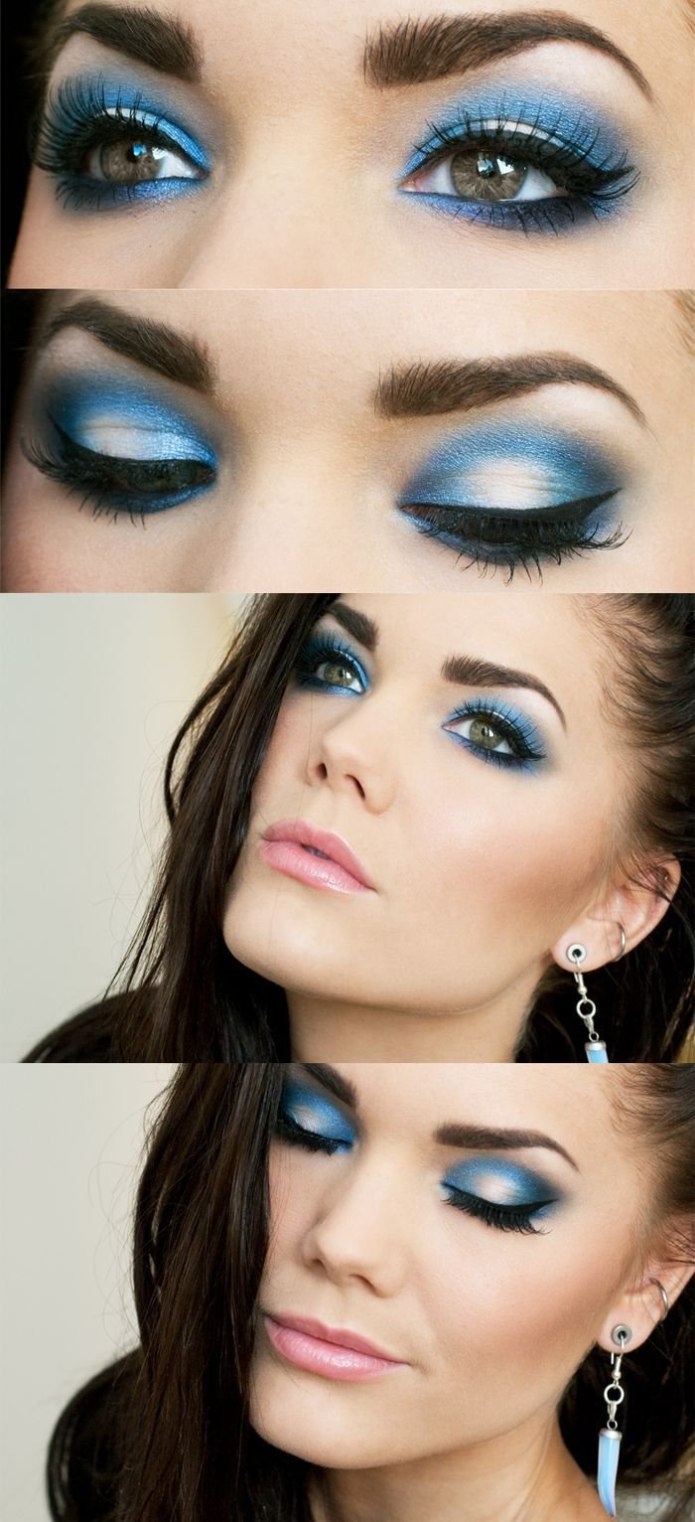 Eye smokey Silver Makeup