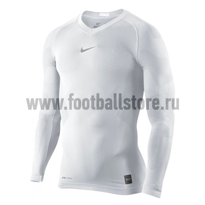 Белье Nike Pro водолазка Hyperwarm Compression Mock белое