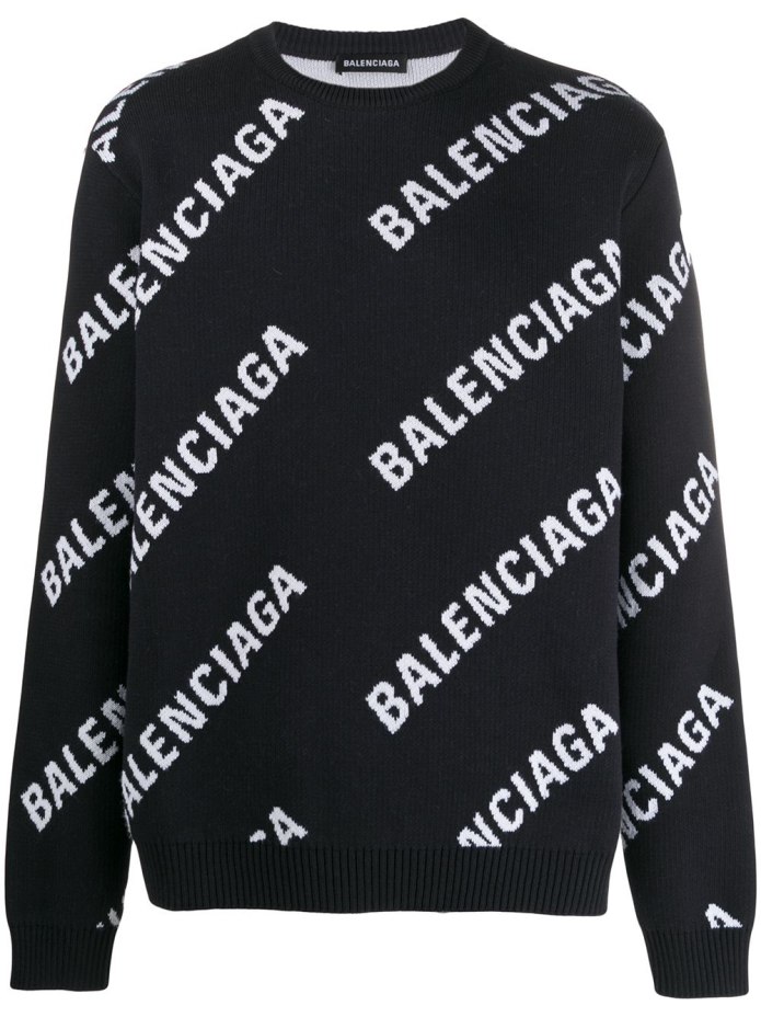 Balenciaga джемпер с эффектом потертости