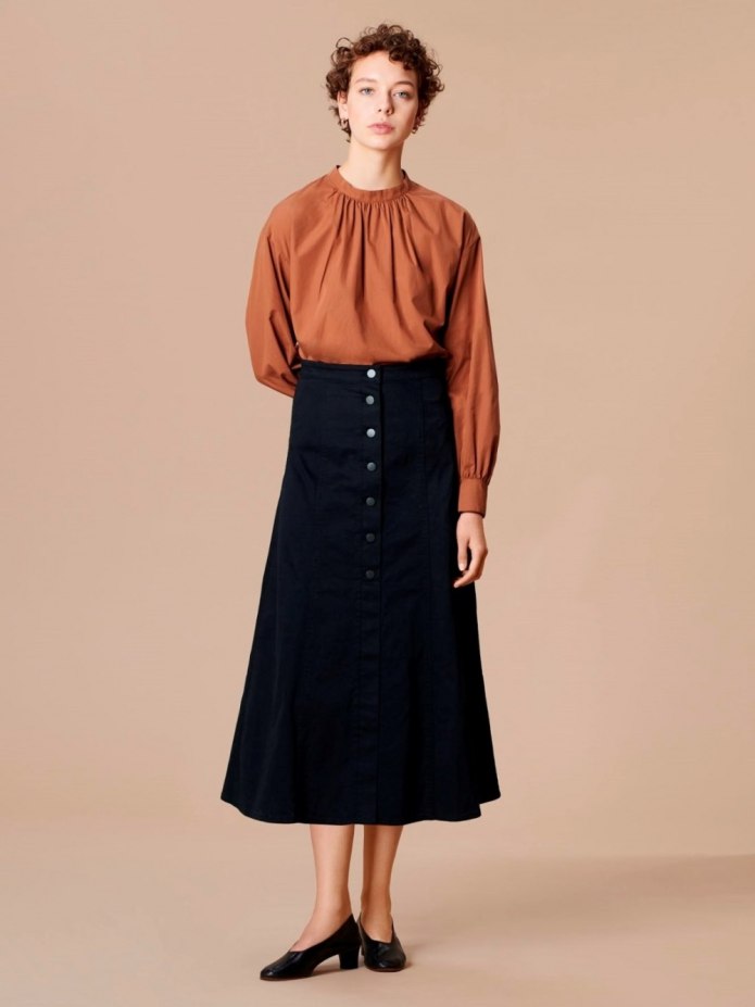 Юбка Uniqlo серая