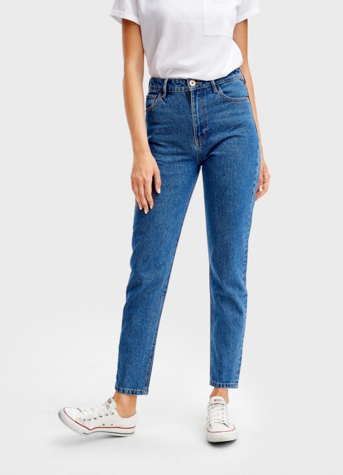 Джинсы бершка mom Fit