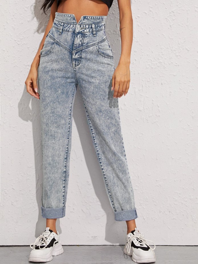 Джинсы бершка mom Fit