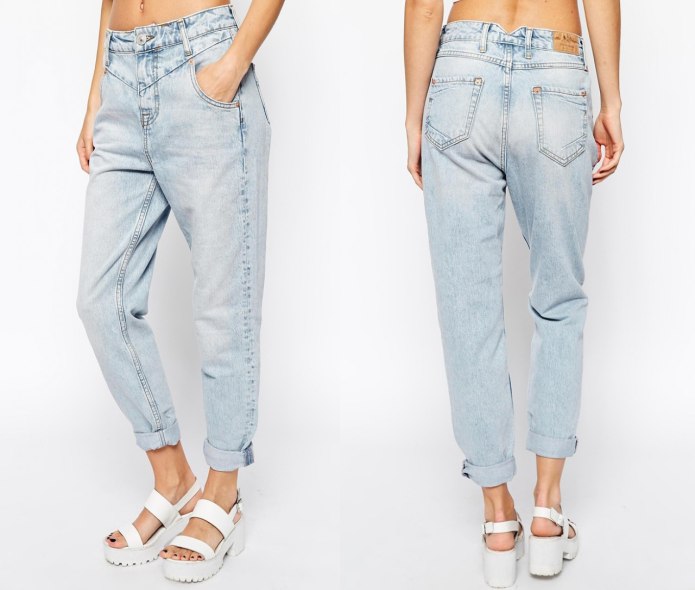 Джинсы Vintage Fit High Waist Denim