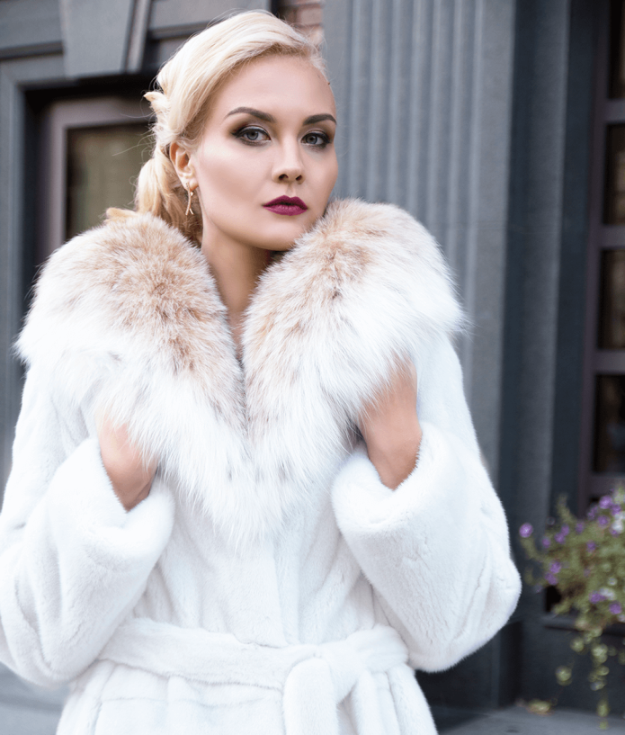 Virtuale fur collection шуба из кролика Снежная Королева