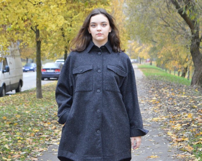 Куртка рубашка оверсайз женская