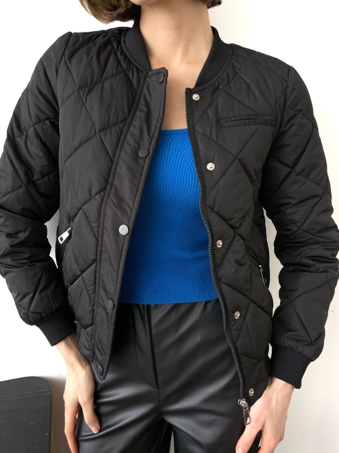 Кожаный бомбер Sportmax