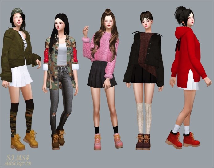 Grunge Boots SIMS 4