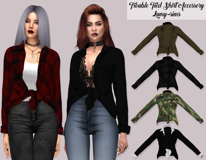 SIMS 4 рубашка женская