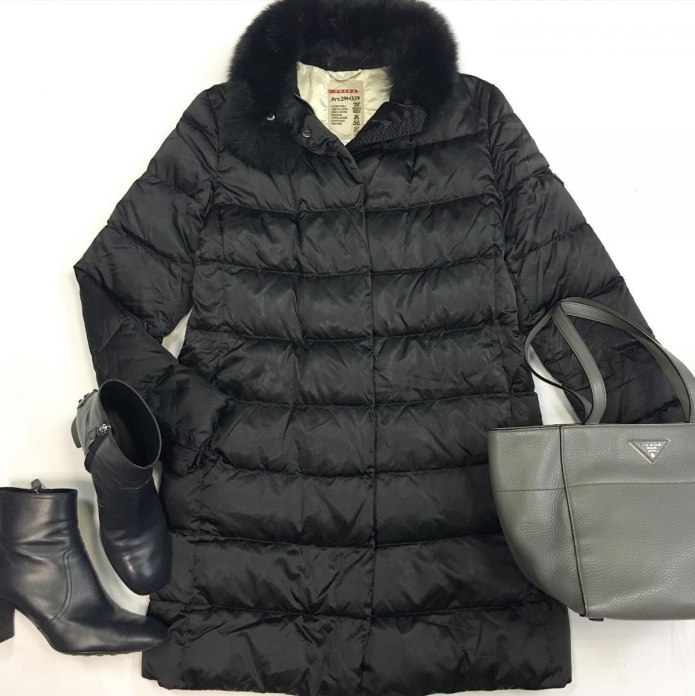 Cire nylon Puffer Jacket Prada