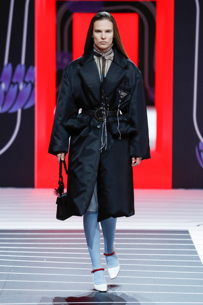 Prada пуховик nylon Puffer