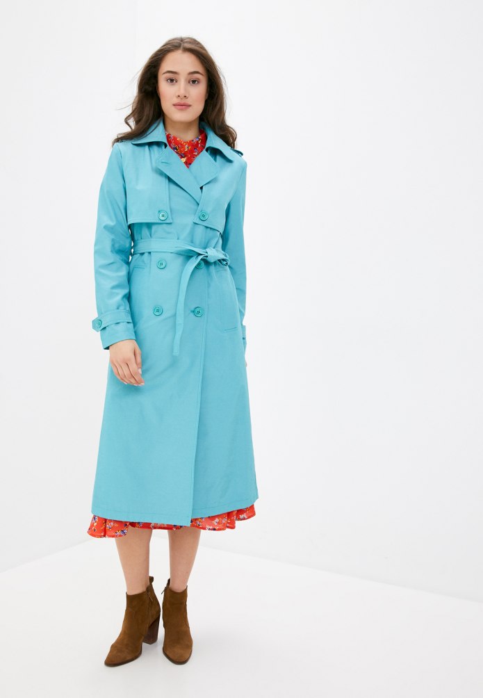 Meltem collection плащ бирюзовый