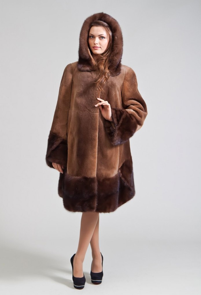 Mink real fur шуба