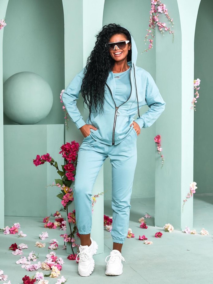 Женский спортивный костюм тройка Fashion bc338