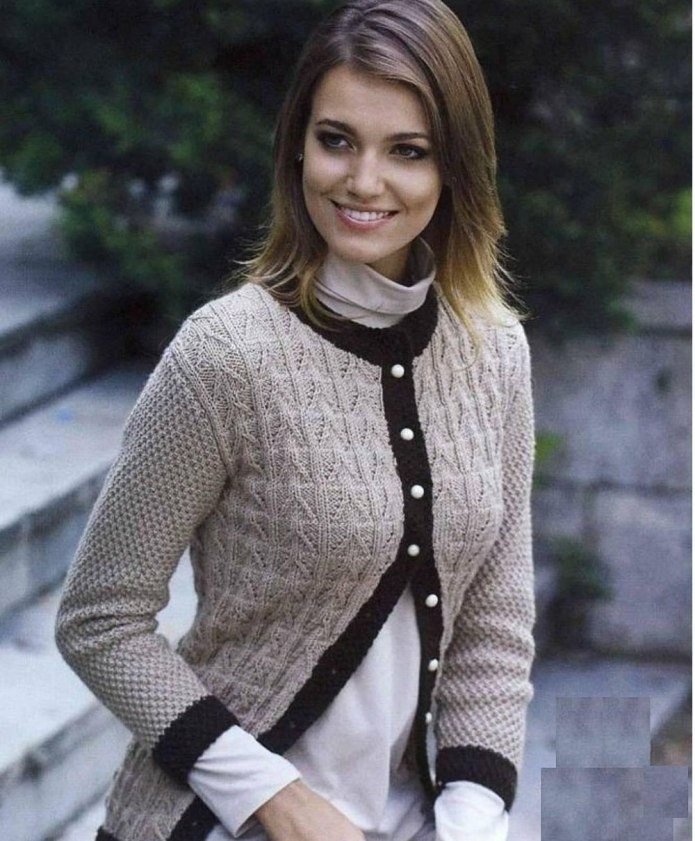 Ажурный жакет