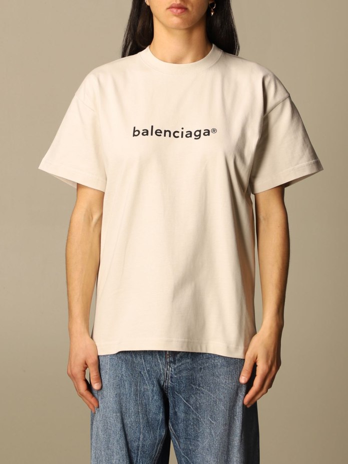 Balenciaga Crew футболка оранжевая