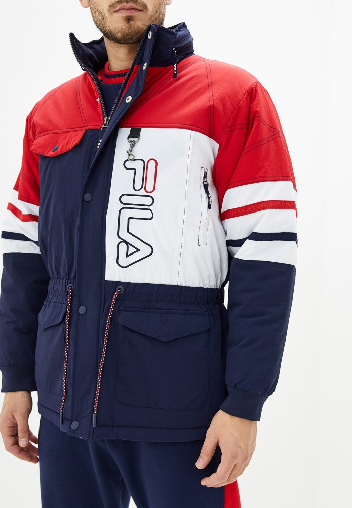 Fila куртка утепленная 2в1 черная женская