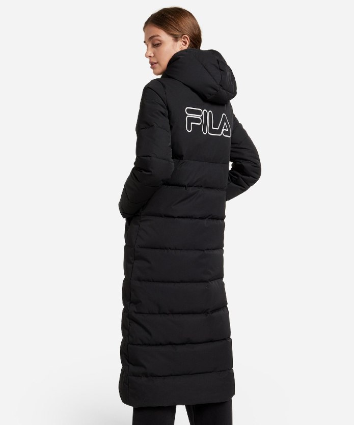 Fila куртка утепленная 2в1 черная женская
