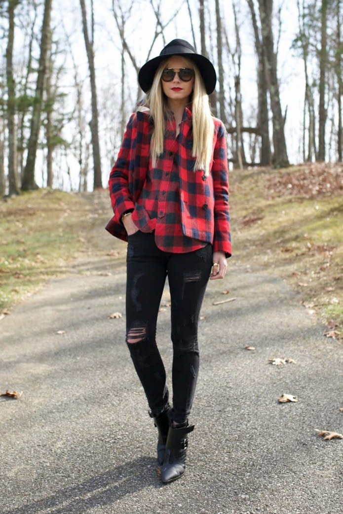 Plaid Shirt рубашка с капюшоном женская