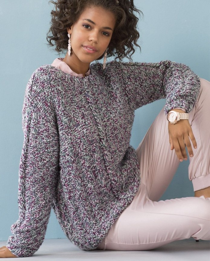 Меланжевый джемпер Zara Knit