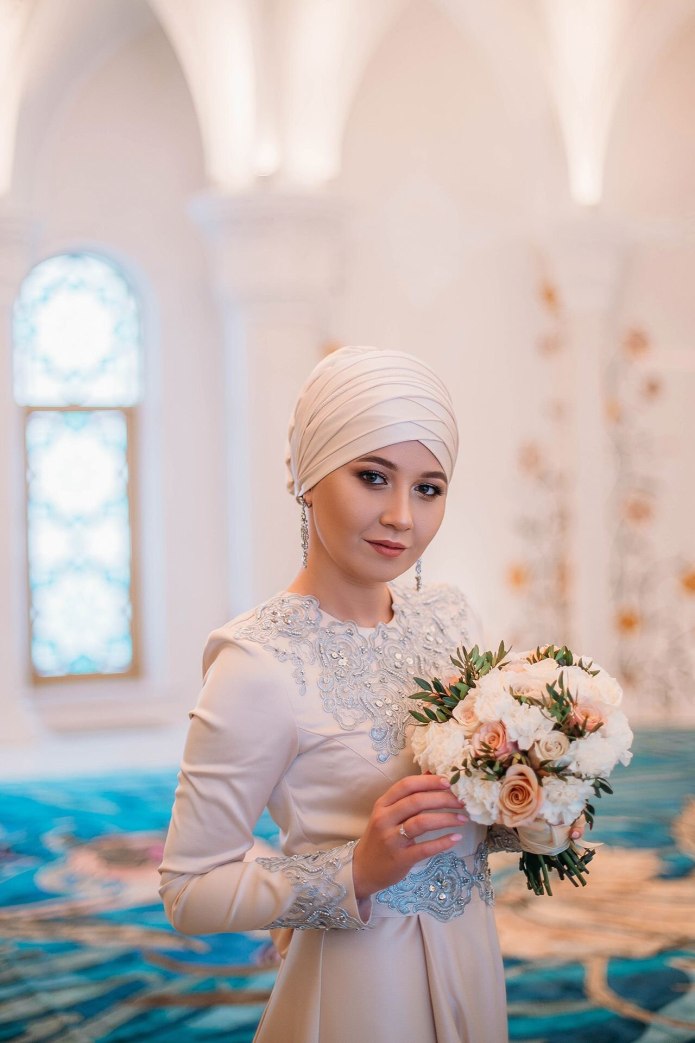 Платье для никаха белое