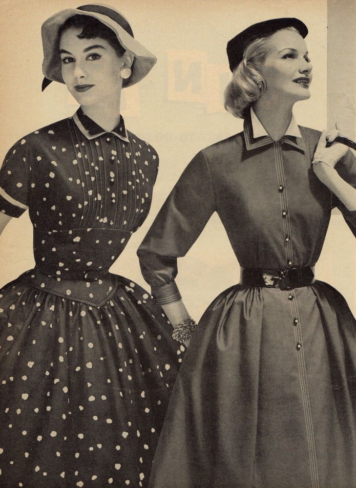 Мода Нью лук 1950х годов