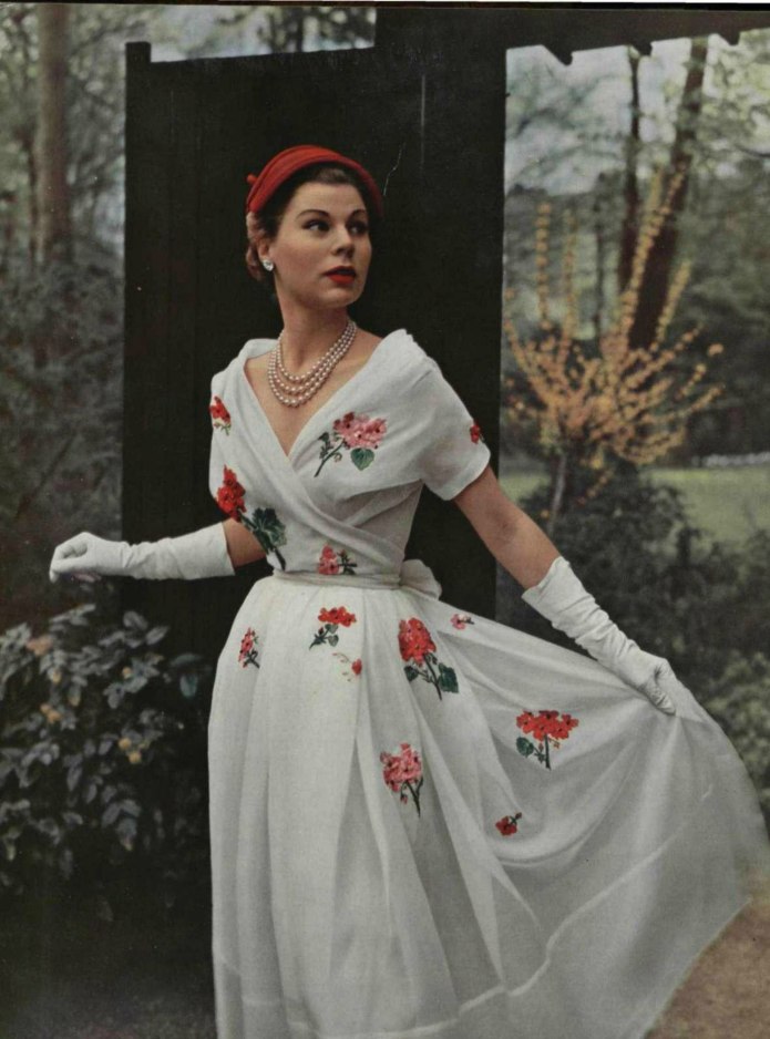 Мода Нью лук 1950х годов