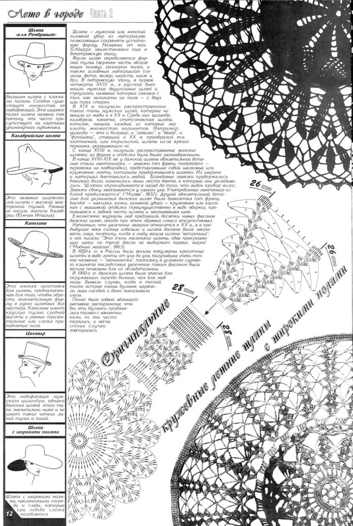 Вязание крючком шляпы летние для женщин схемы