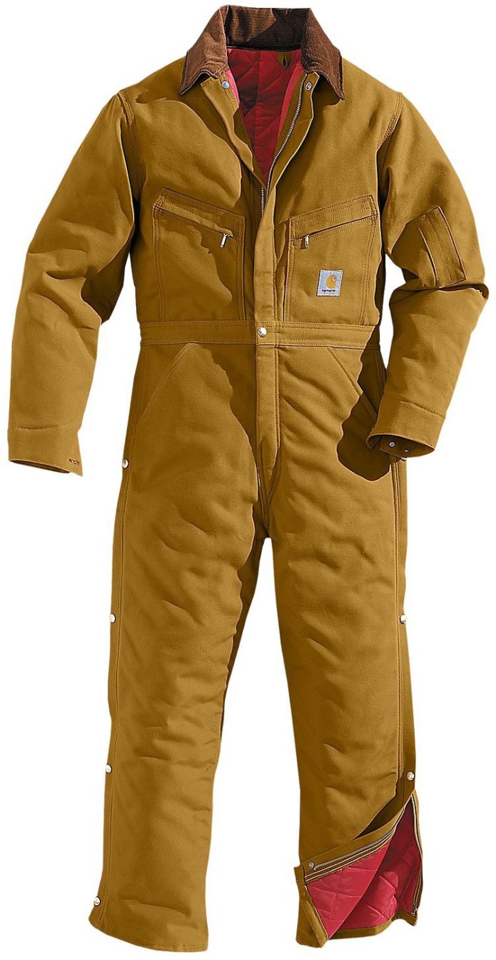 Brown Bib Carhartt Insulated Coveralls