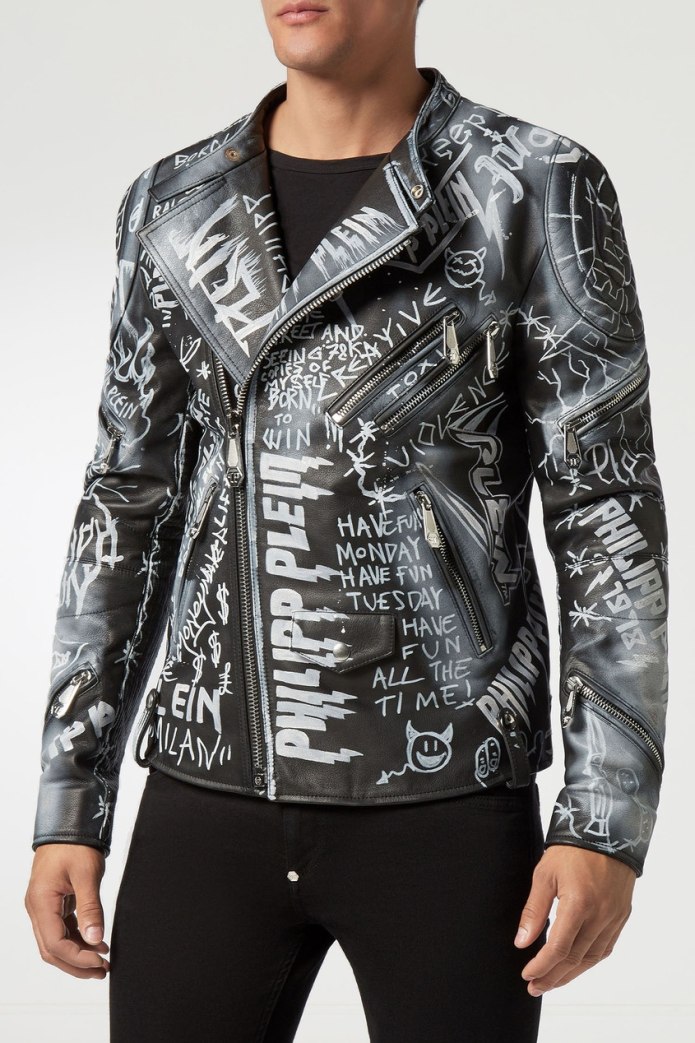 Philipp plein кожаная косуха