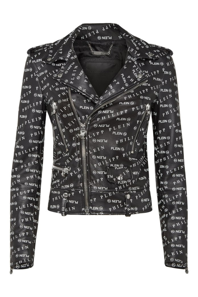 Philipp plein Leather Jacket Mens