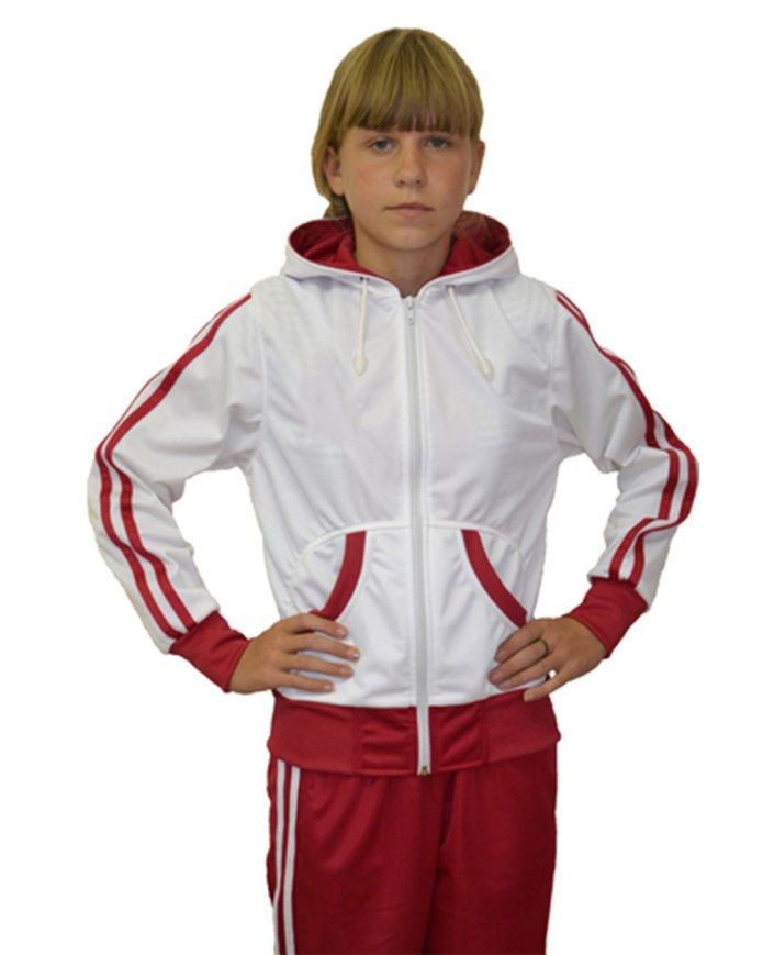 Спортивный костюм белый синий красный