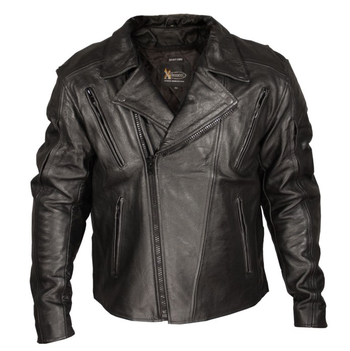 Xelement Classic Biker Black Jacket
