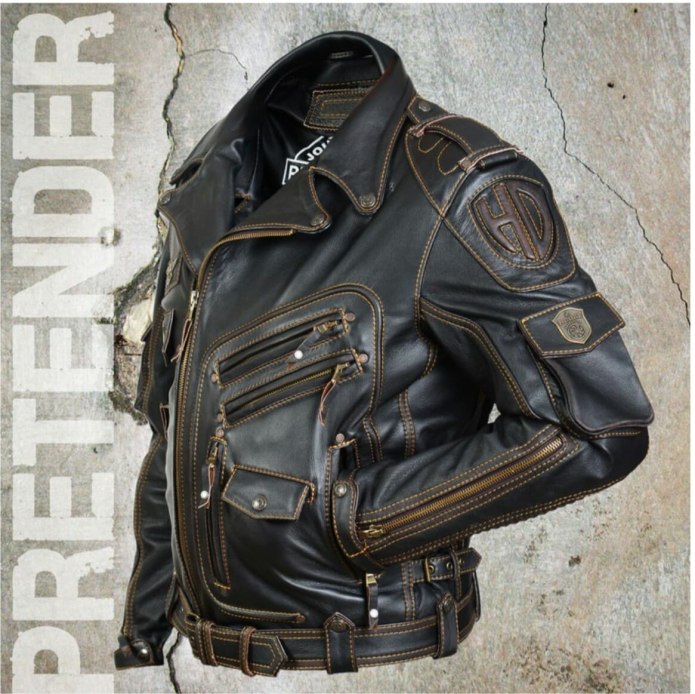 Кожаная куртка рок 3 Pretender