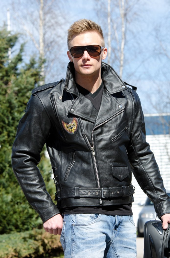 Rock Merch косуха кожаная мужская