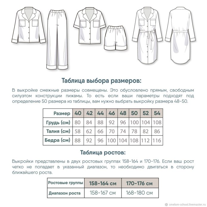 Пижама лекала