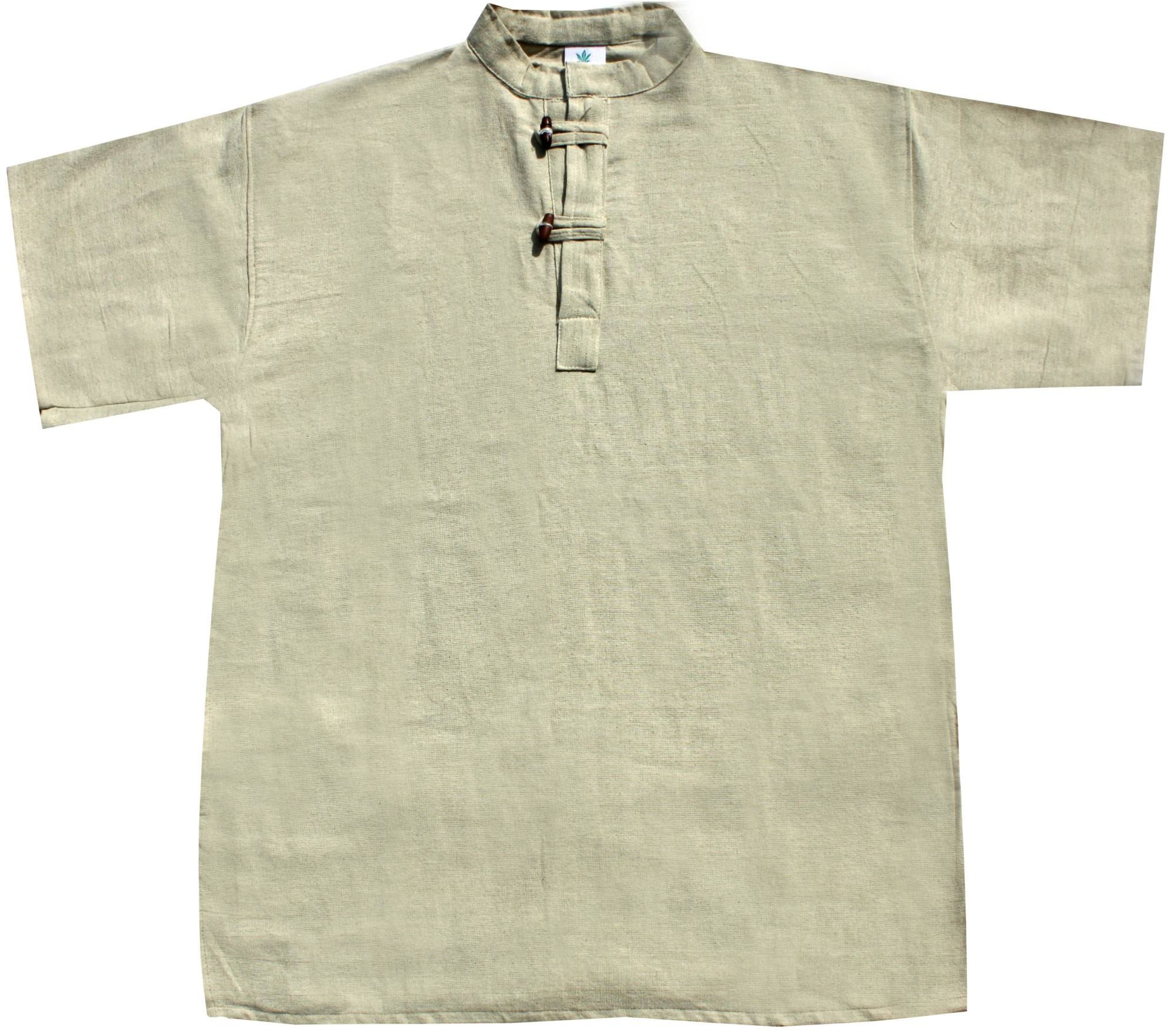 Рубаха из конопляной ткани