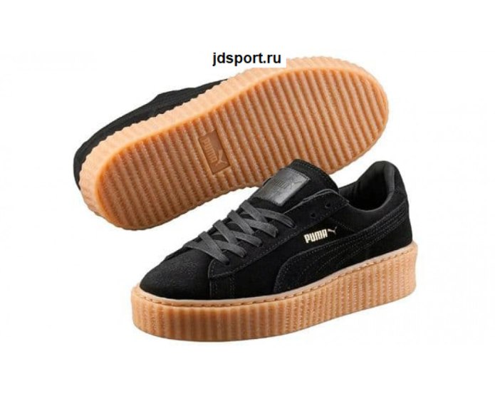 Кроссовки Puma Rihanna чёрные замшевые