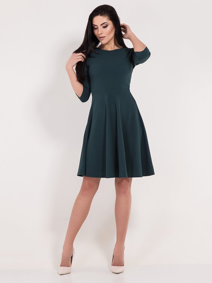 Платье Zara черное клеш