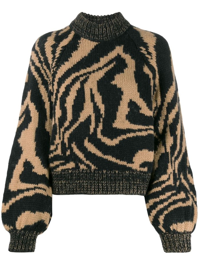Тигровый свитер h&m