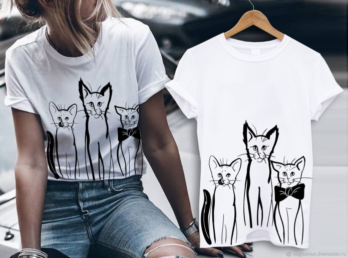 Футболка кошечка