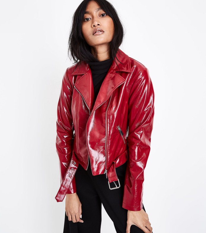 Zara Red Leather Jacket